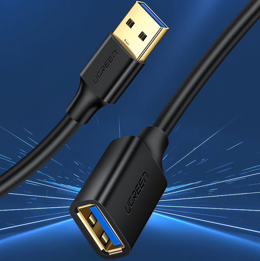 UGREEN US129 USB 3.0 hosszabbító, 1m, Fekete