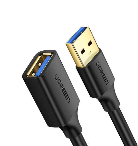 UGREEN US129 USB 3.0 Extension Cable, 5m, Black