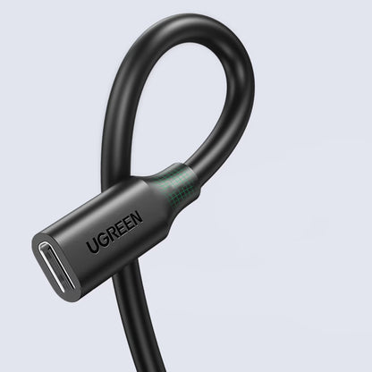 USB-C hosszabbító UGREEN US353, 1m, Fekete