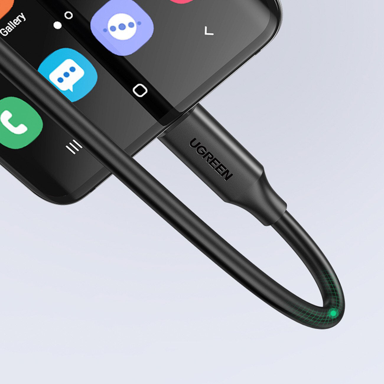 USB-C hosszabbító UGREEN US353, 1m, Fekete