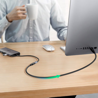 USB-C hosszabbító UGREEN US353, 1m, Fekete