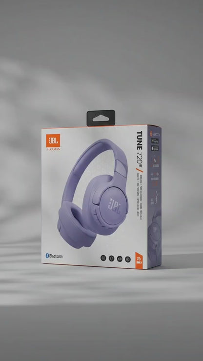 Handsfree Bluetooth JBL Tune 720BT, MultiPoint, A2DP, Lila JBLT720BTPUR