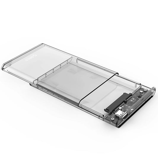 Orico 2139C3 rack HDD / SSD SATA 2,5 hüvelykes, USB-C, átlátszó