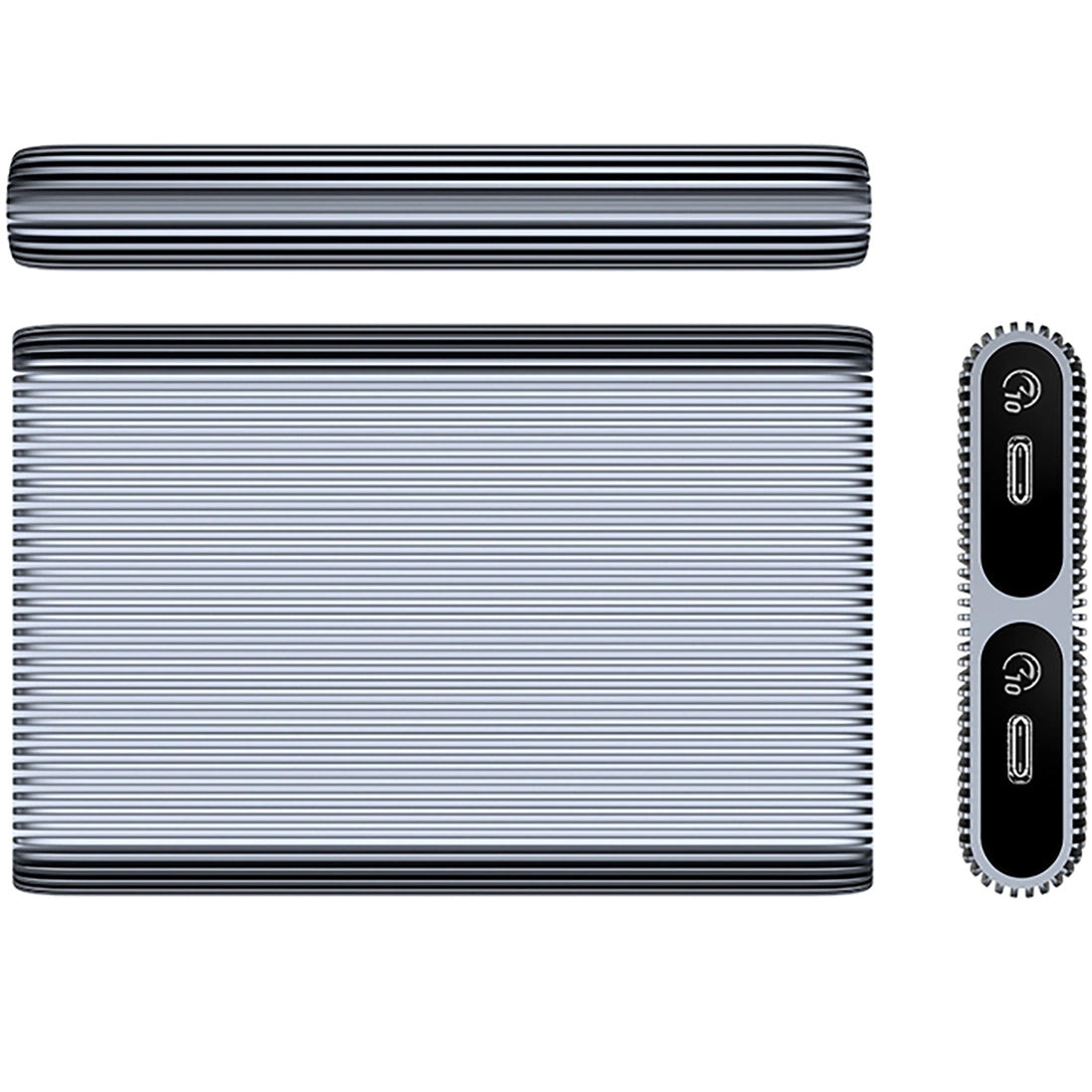 Orico AM2C3-2N Dual Disk rack M.2 NVMe SSD-khez, szürke