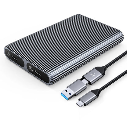 Orico AM2C3-2SN Dual Disk rack M.2 NVMe SSD-khez, szürke