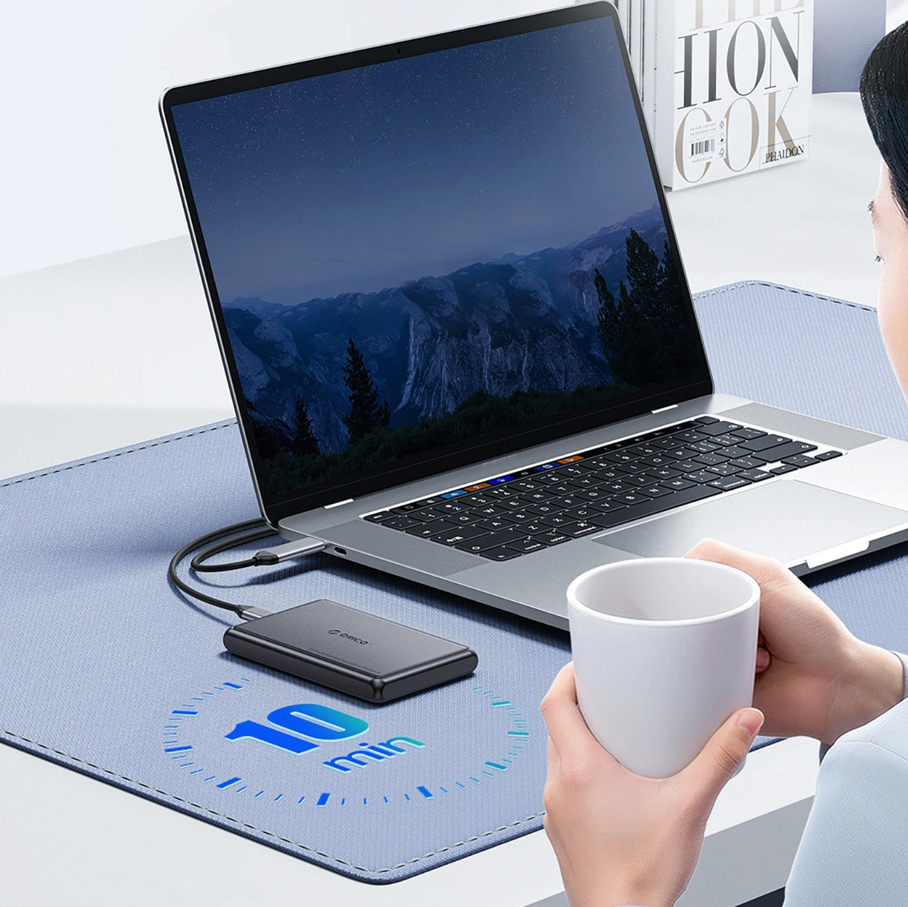 Orico DDL25-C3 Rack for HDD / SSD SATA 2.5inch, USB-C, Black