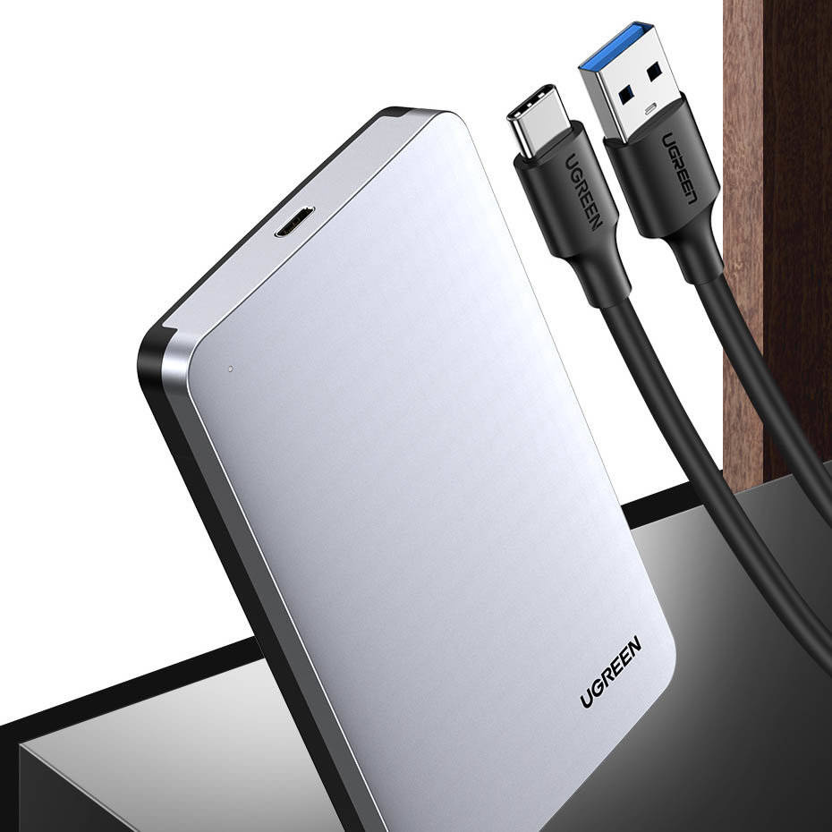 UGREEN CM300 állvány HDD / SSD SATA 2.5inch, USB 3.1, Szürke