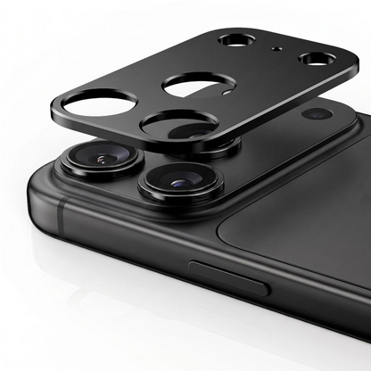 Tech-Protect Camalloy Fit+ hátlapi kamera védőkeret Apple iPhone 18 Pro-hoz, alumínium, fekete