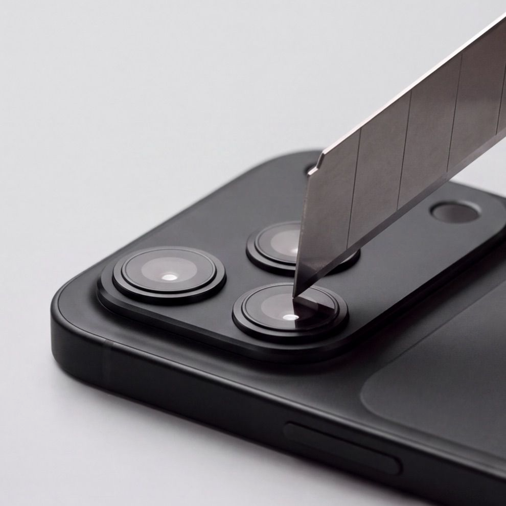 Tech-Protect Camalloy Fit+ hátlapi kamera védőkeret Apple iPhone 18 Pro-hoz, alumínium, fekete