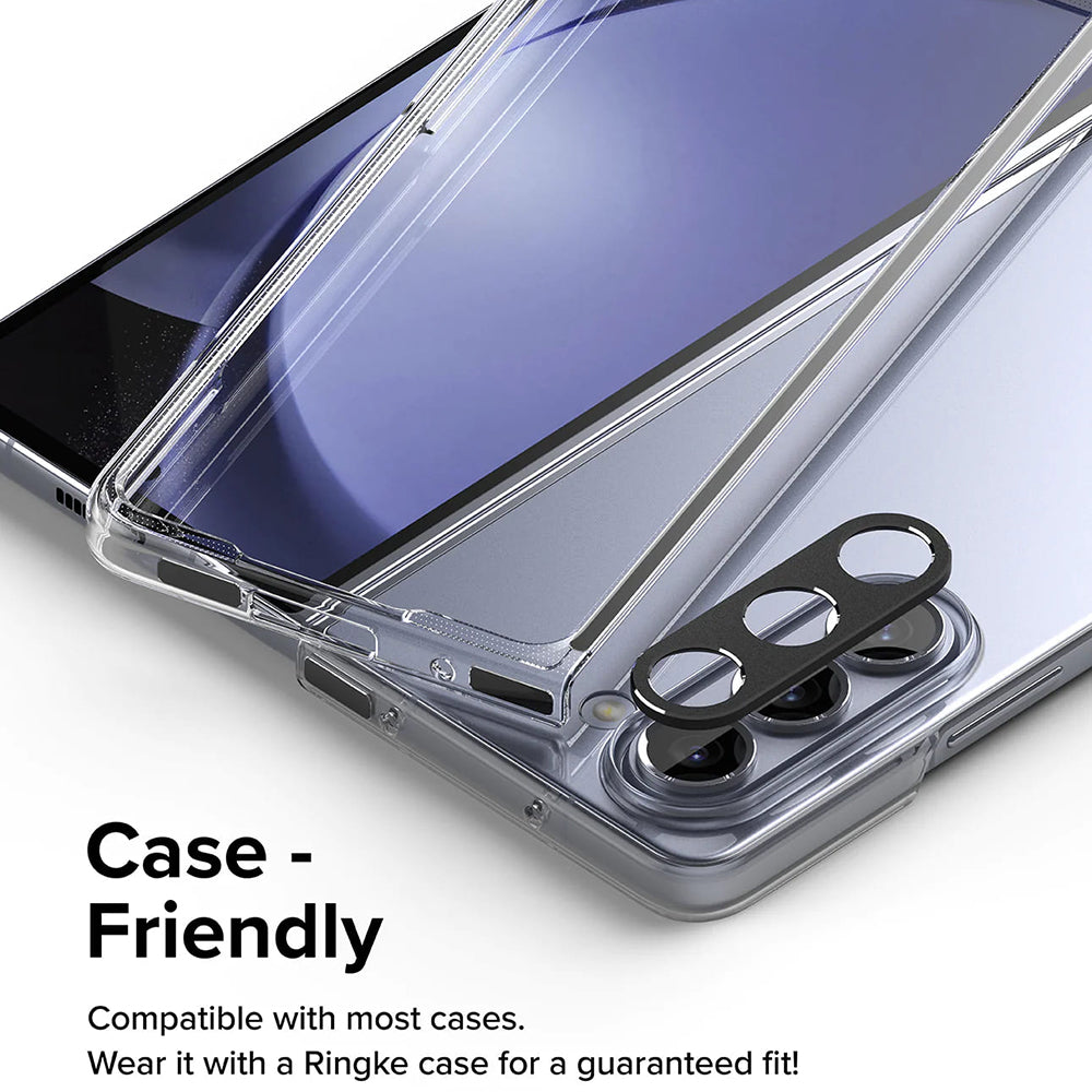 Ringke Styling hátlapi kamera védőkeret Samsung Galaxy Z Fold5 F946-hoz, Alumínium, Fekete