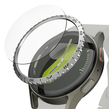 Ringke Styling Védőkeret Samsung Galaxy Watch7 40mm-hez, 5-ös Modell, Ezüst