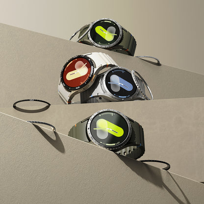 Ringke Styling Védőkeret Samsung Galaxy Watch7 40mm-hez, 5-ös Modell, Ezüst