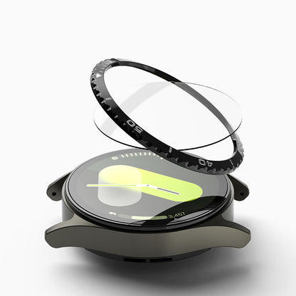 Ringke Styling Védőkeret Samsung Galaxy Watch7 40mm-hez, 6-os Modell, Fekete