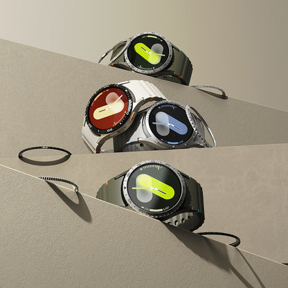 Ringke Styling Védőkeret Samsung Galaxy Watch7 40mm-hez, 6-os Modell, Fekete