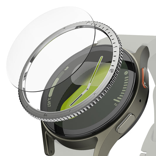 Ringke Styling Védőkeret Samsung Galaxy Watch7 40mm-hez, 7-es modell, Ezüst