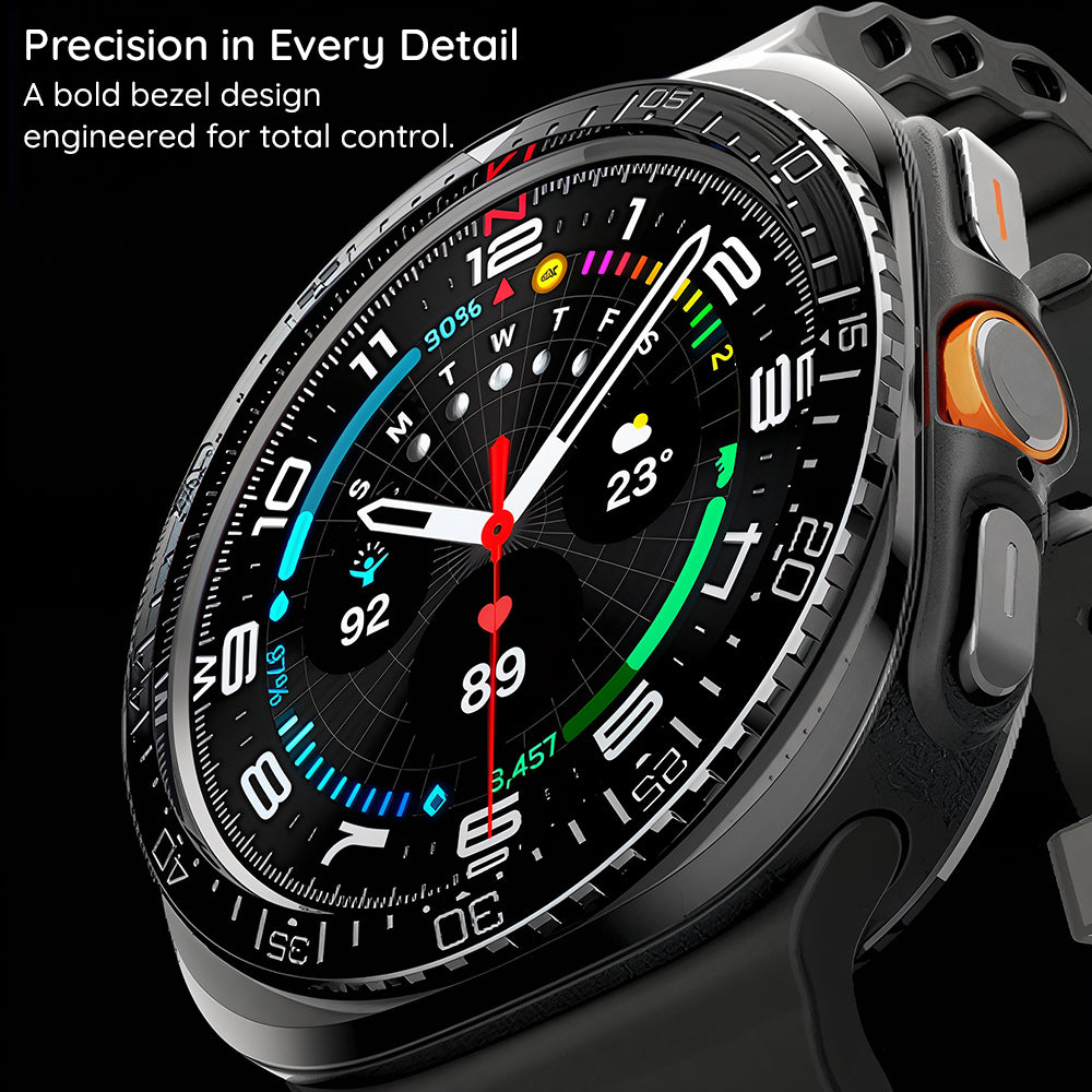 Spigen Tune Diver védőkeret Samsung Galaxy Watch Ultra2-hez, fekete ACS11617