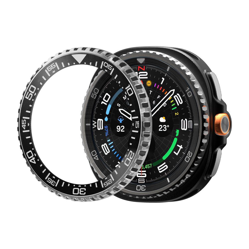 Spigen Tune Diver védőkeret Samsung Galaxy Watch Ultra2-hez, fekete ACS11617