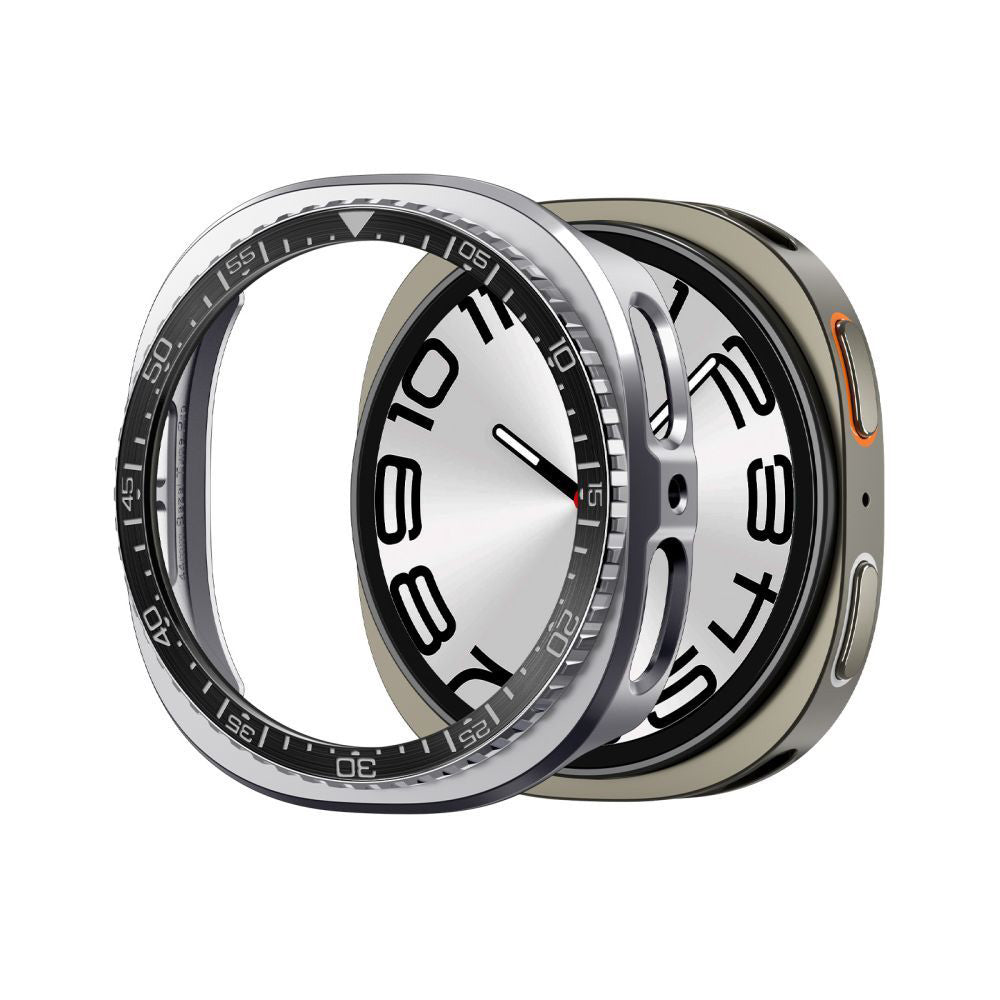 Spigen Tune Pro Diver Védőkeret Samsung Galaxy Watch8 44mm-hez, Fekete