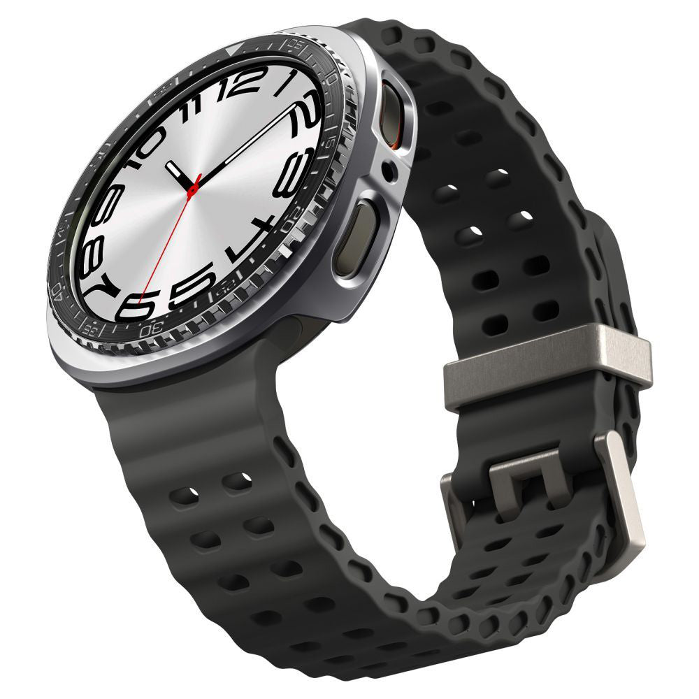 Spigen Tune Pro Diver Védőkeret Samsung Galaxy Watch8 44mm-hez, Fekete