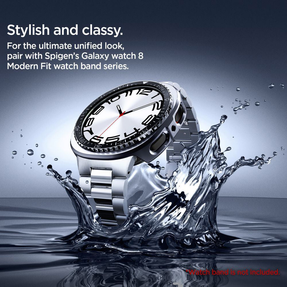Spigen Tune Pro Diver Védőkeret Samsung Galaxy Watch8 44mm-hez, Fekete