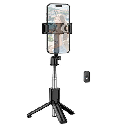 Borofone BY14 Graceful Bluetooth szelfibot, 4,5 hüvelyk - 7 hüvelyk, Fekete