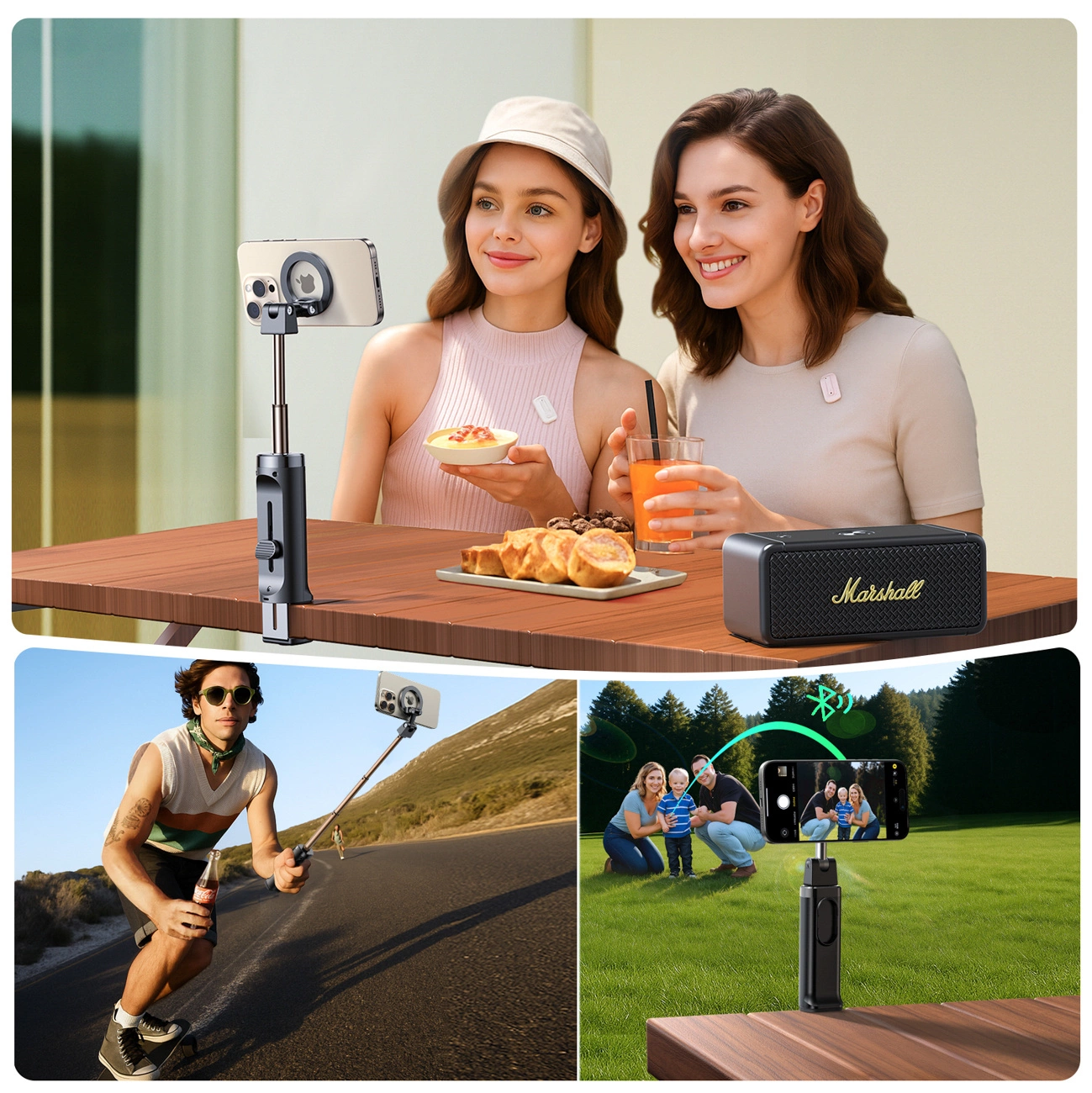 Bluetooth szelfibot Joyroom JR-ZS509, univerzális, fekete