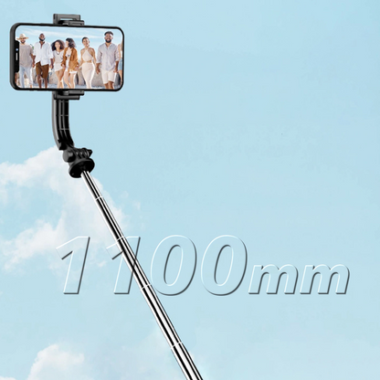 Selfie Stick Bluetooth Dudao F18S 4in1, Univerzális, Fekete