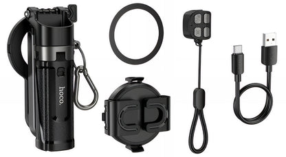 Selfie Stick Bluetooth HOCO K27 Pro, Univerzális, Fekete