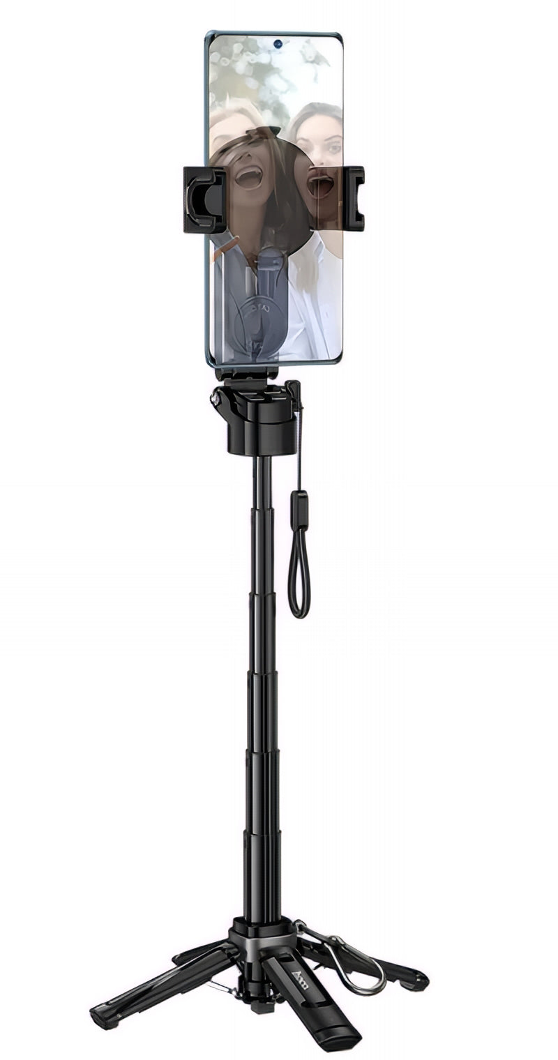 Selfie Stick Bluetooth HOCO K27 Pro, Univerzális, Fekete