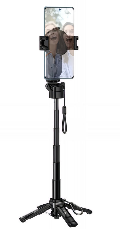 Selfie Stick Bluetooth HOCO K27 Pro, Univerzális, Fekete