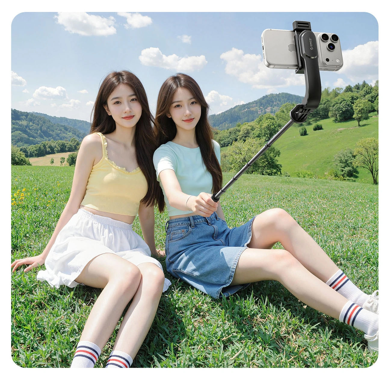 Selfie Stick Bluetooth Orico SPV90, Univerzális, Fekete