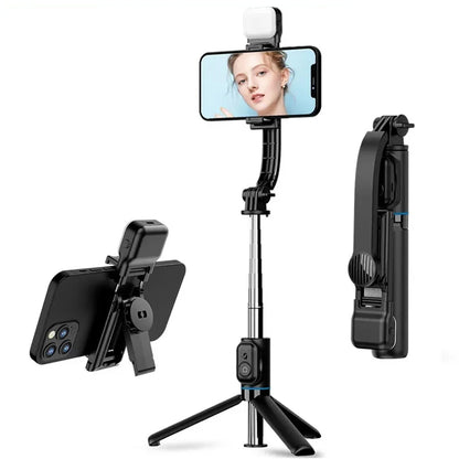 Selfie Stick Bluetooth Techsuit C01s, Universal, Black