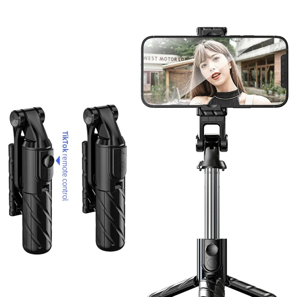 Selfie Stick Bluetooth Techsuit K03, Univerzális, Fekete