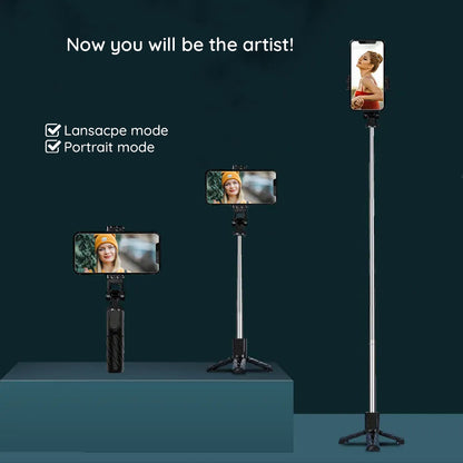 Selfie Stick Bluetooth Techsuit K03, Univerzális, Fekete