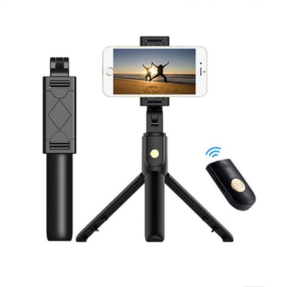 Selfie Stick Bluetooth Techsuit K07, Univerzális, Fekete