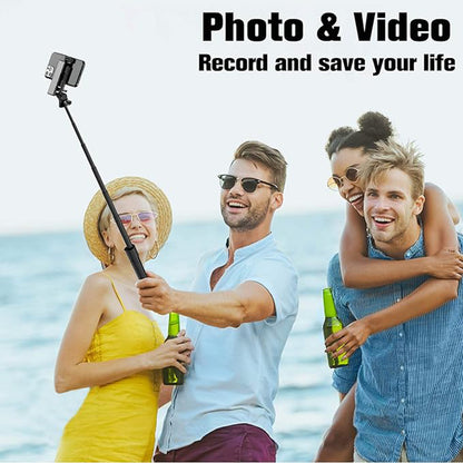 Selfie Stick Bluetooth Techsuit K22, Univerzális, Fekete