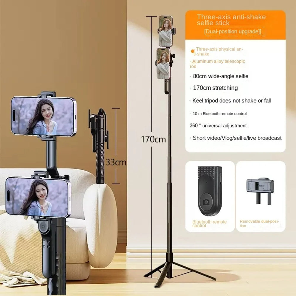 Selfie Stick Bluetooth Techsuit K28, Univerzális, Fekete