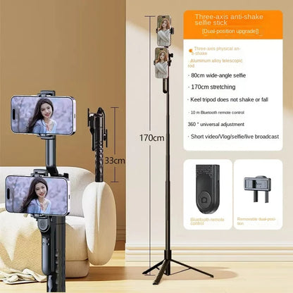 Selfie Stick Bluetooth Techsuit K28, Univerzális, Fekete