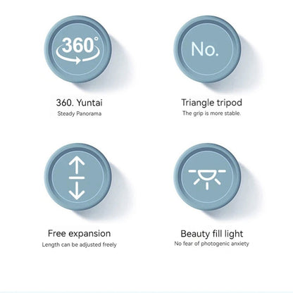 Selfie Stick Bluetooth Techsuit K28, Univerzális, Fekete