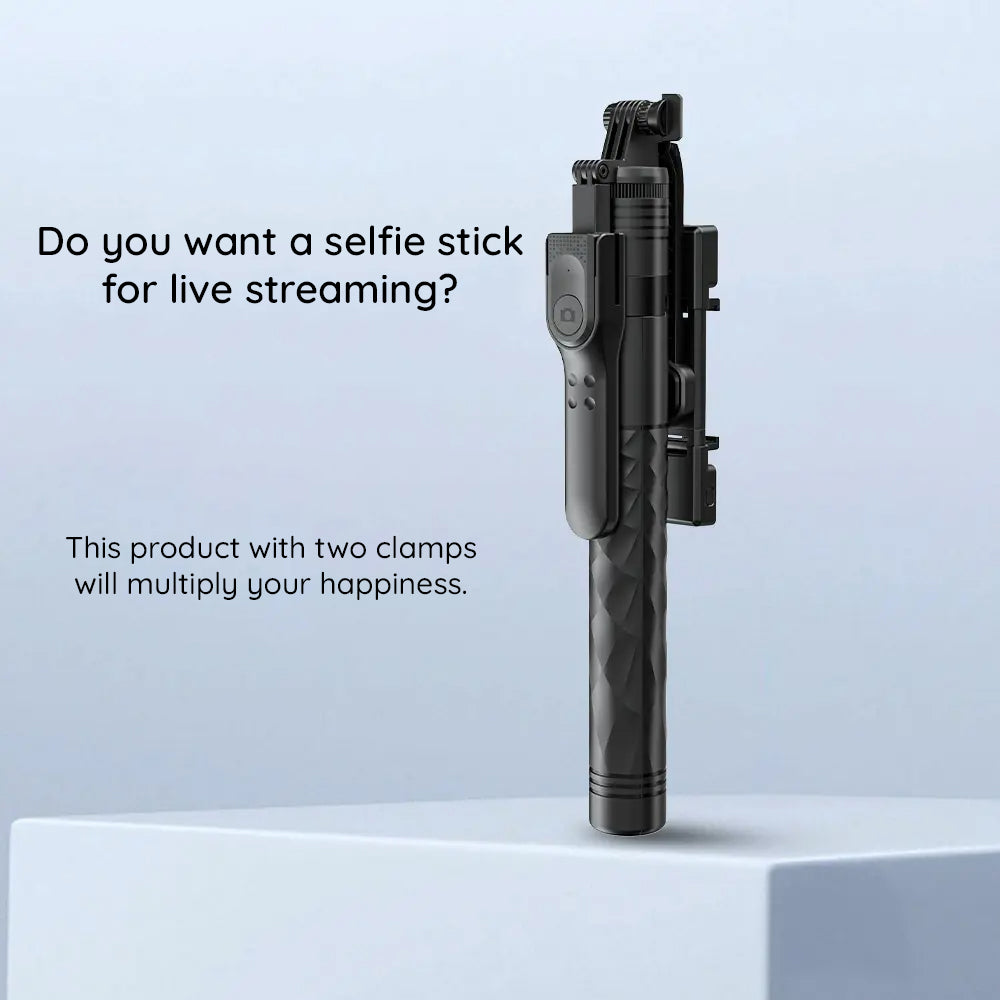 Selfie Stick Bluetooth Techsuit K28, Univerzális, Fekete