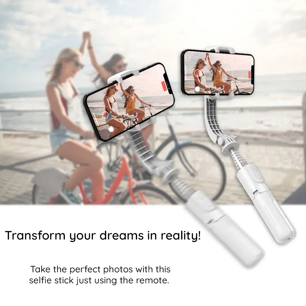 Selfie Stick Bluetooth Techsuit L08Mini, Univerzális, Fekete