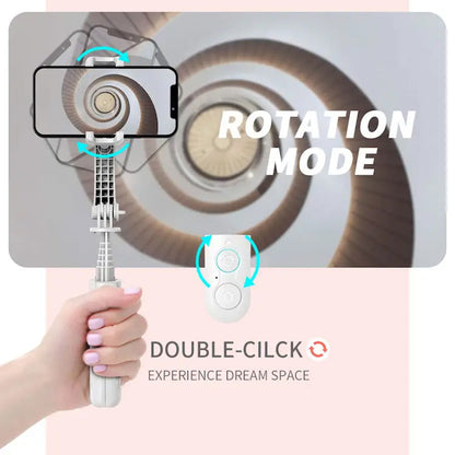 Selfie Stick Bluetooth Techsuit L08Mini, Univerzális, Fekete