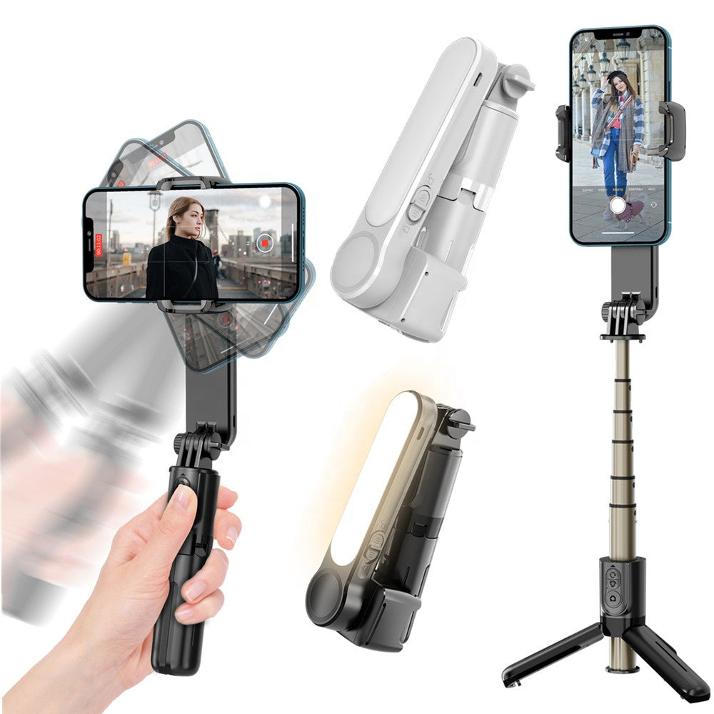 Gimbal Stabilizátor Bluetooth Techsuit L09 Gimbal, Univerzális, Fekete