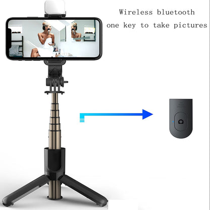Selfie Stick Bluetooth Techsuit L11s, Univerzális, Fekete
