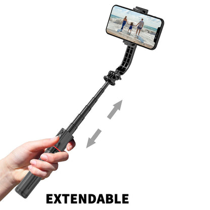 Selfie Stick Bluetooth Techsuit L12, Univerzális, Fekete