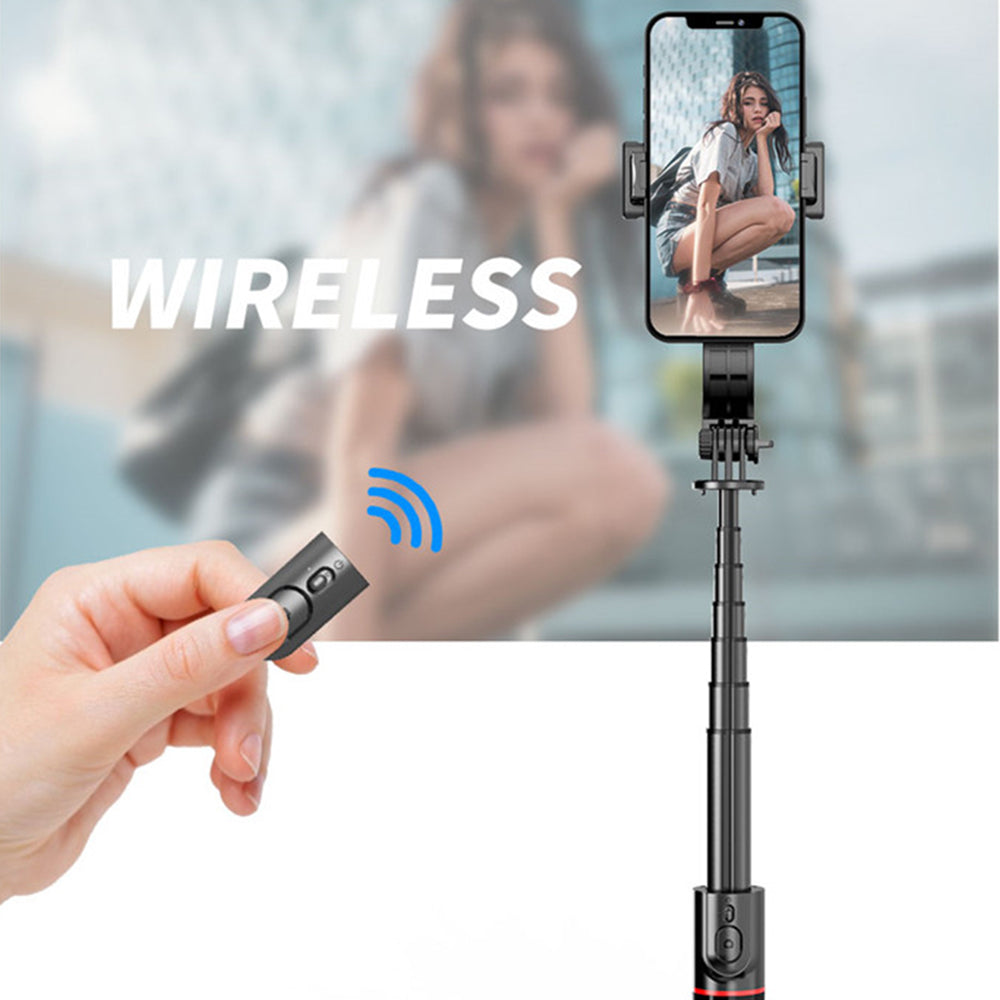 Selfie Stick Bluetooth Techsuit L12, Univerzális, Fekete