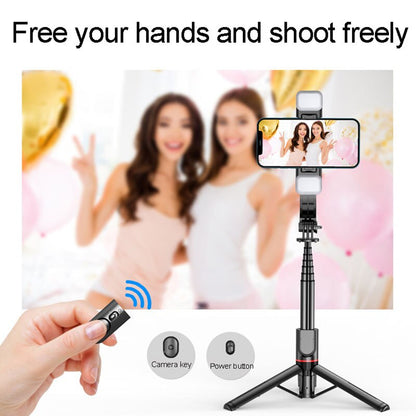 Selfie Stick Bluetooth Techsuit L12D, Univerzális, Fekete