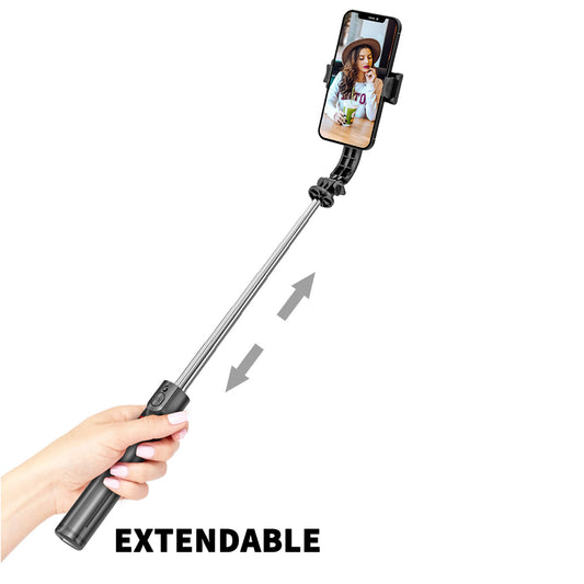 Selfie Stick Bluetooth Techsuit L13, Univerzális, Fekete