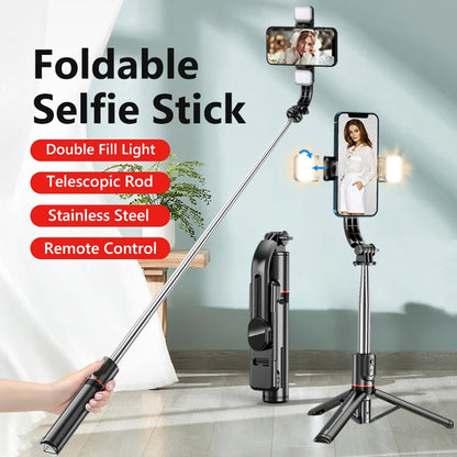 Selfie Stick Bluetooth Techsuit L13d, Univerzális, Fekete