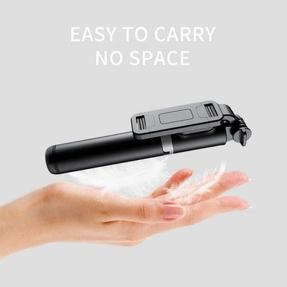 Selfie Stick Bluetooth Techsuit Q01, Univerzális, Fekete